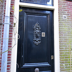 Door with door ornament
