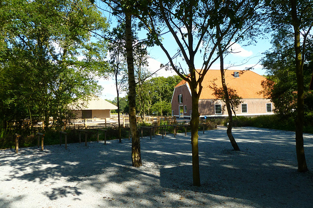 Farm Meijendel, with the old and new horse stable