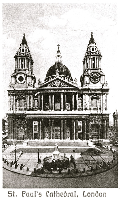 Old postcards of London – St. Paul's Cathedral