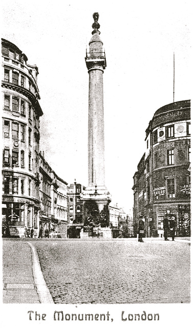 Old postcards of London – The Monument
