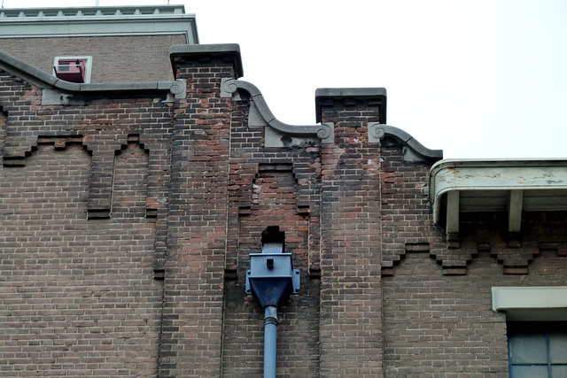 Brick ornaments on the Leiden Power Station