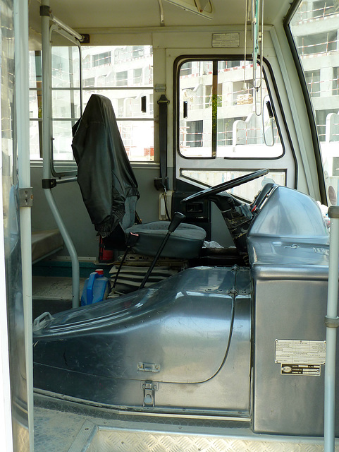 Dubai 2012 – 2007 Ashok Leyland Falcon bus – Driver's seat