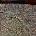 milton abbey dorset,incised tomb slab with lombardic lettering, prob. that of 1256 to abbot william de stokes