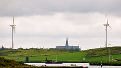 St. Bavo Church in Haarlem, seen from Spaarndam