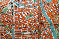 Map of Amsterdam of 1937 – De Pijp neighbourhood