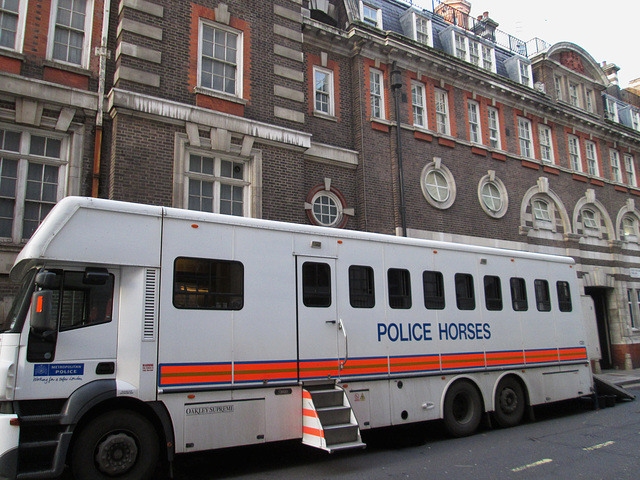 Outside Great Scotland Yard.