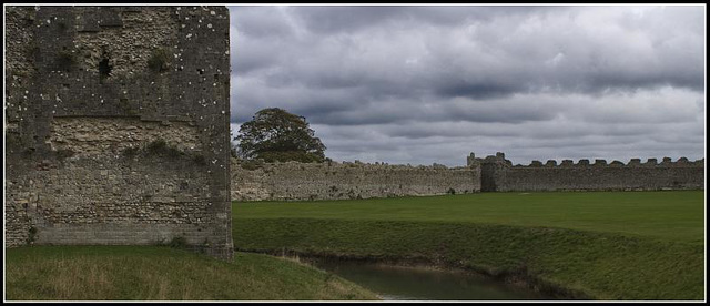 Grey Skies over Portchester Castle