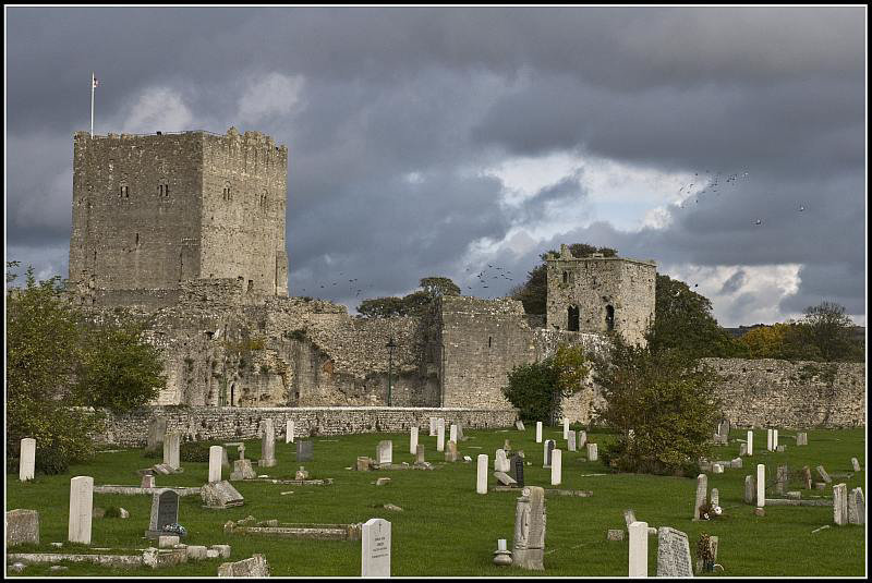 Grey Skies over Portchester Castle