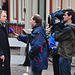 Eviction of squatters out of a building in Leiden – Mayor Lenferink interviewed by local television