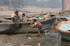 Playing in the Ganges