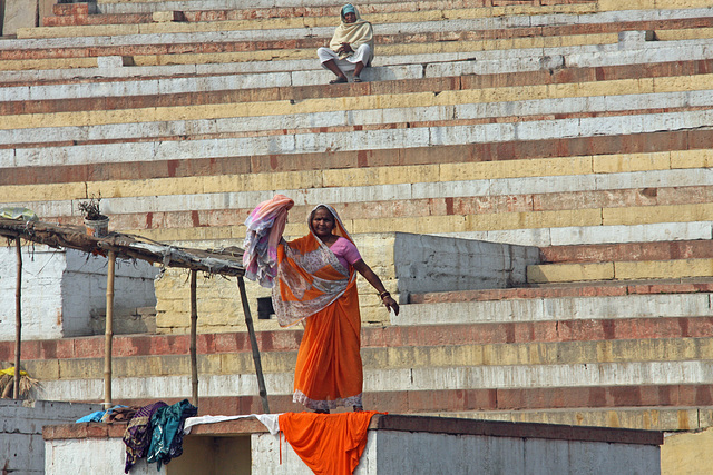 Solitary laundress