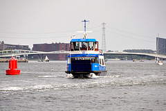 Ferry across the IJ in Amsterdam