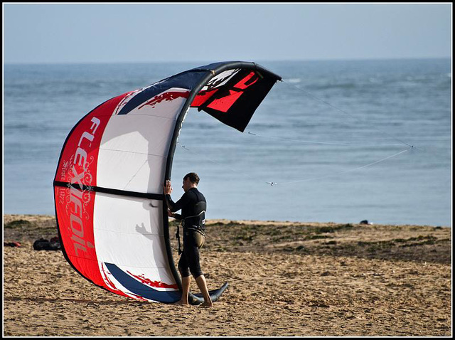 Drying the kite