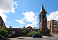 Former Catholic Apostolic Church, Park Road South, Birkenhead, Wirral (burnt 2009)