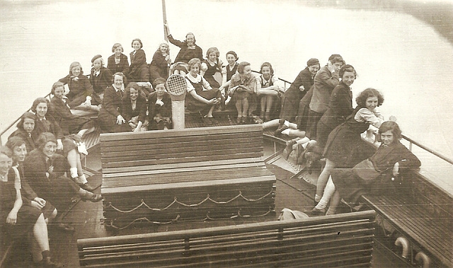 "On the Launch, Derwentwater, 1936"