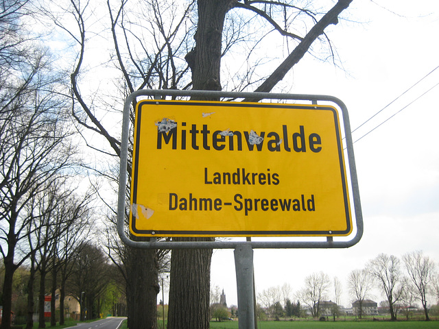 Ortseingang Mittenwalde