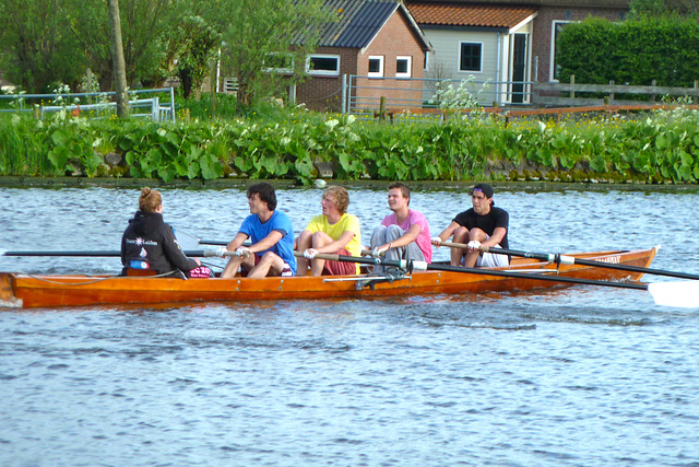 Rowing on the Zijl