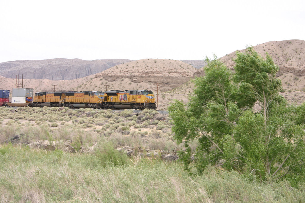 Union Pacific in Afton Canyon, Mojave Desert, California