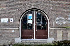 An entrance of the old Pathology Lab of Leiden University