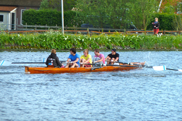 Rowing on the Zijl