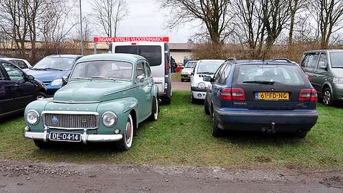 Old and new Volvo