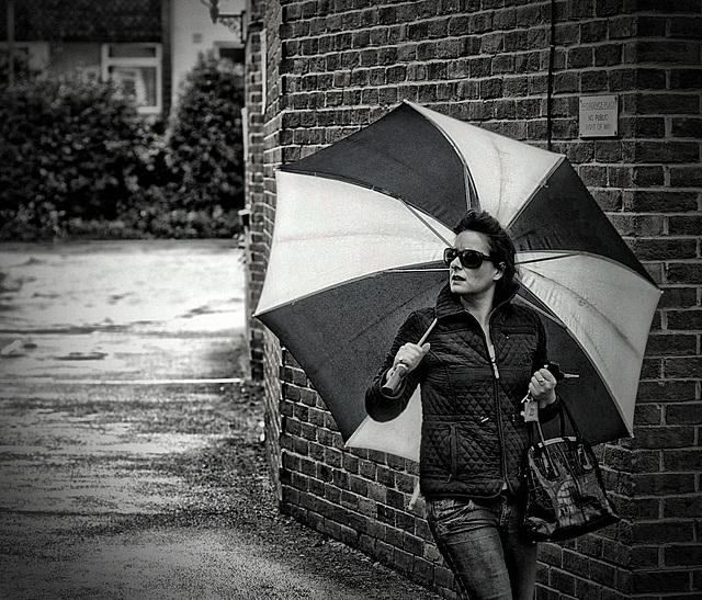 Umbrella and sunglasses.......just right for this weeks changeable weather!