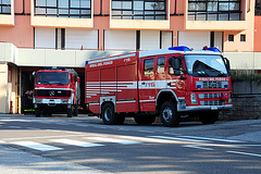 Fire engines of Fondo, Italy