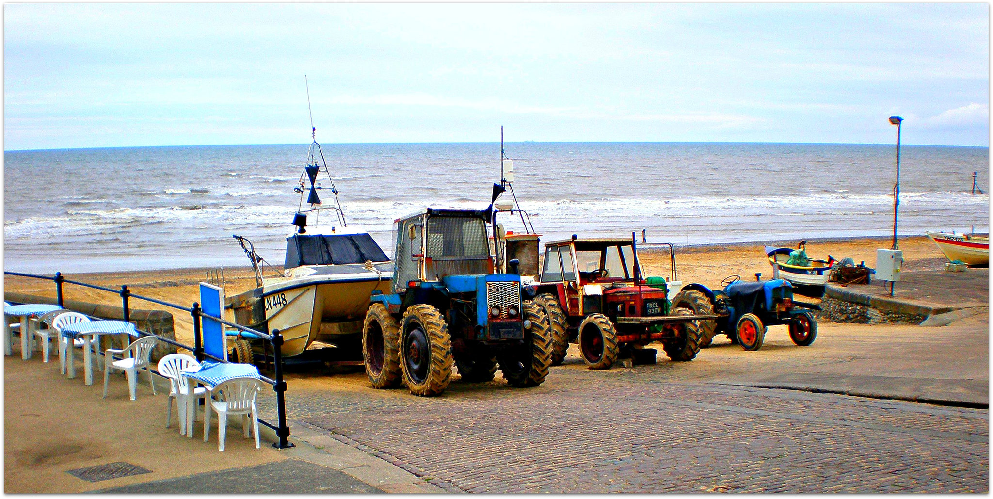 Slipway at Cromer, Norfolk (2) Crab fishing boats