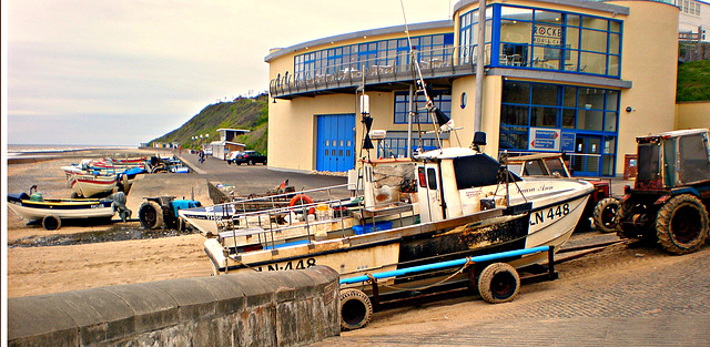 Slipway at Cromer, Norfolk (3)  Crab fishing boats