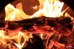 When lighting a fire - one log at a time - to prevent flames coming out of the top of the chimney!