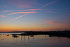 Just after sunset.....pink and blue skies.