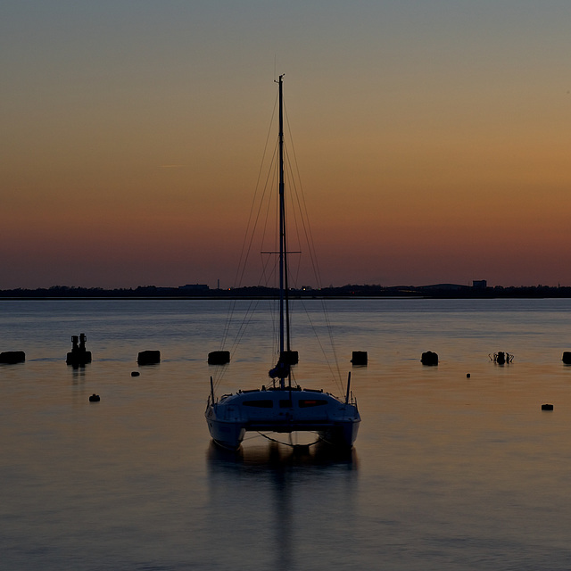 The last of the light - just after sunset.