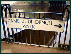 Dame Judi Dench Walk, York.