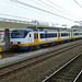 Sprinter trains at Leiden Central station