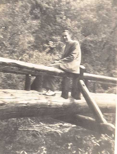 Dad, dressed for a walk in the canyons near Salt Lake City, 1946