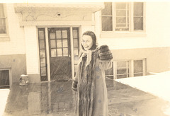 Alice in the snow. Salt Lake City, 1946 and 47.