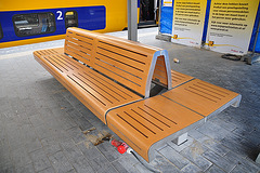 New bench at Leiden Central Station