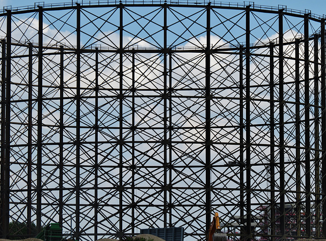 gas holder, north greenwich, london