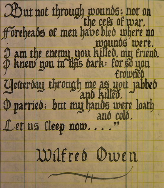 Strange Meeting by Wilfred Owen