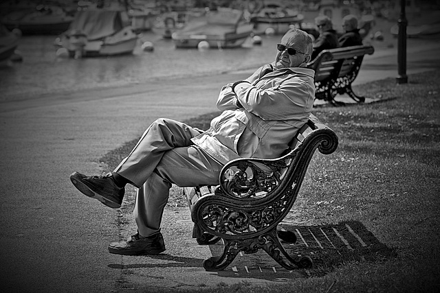 On the bench