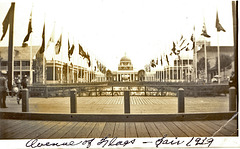 Avenue of Flags. 1939 World's Fair, and Vintage Photos Theme Park