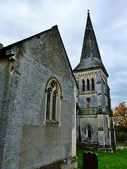 little canfield church , essex, c19 tower and spire