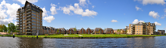 New neighbourhood on the banks of the Vliet