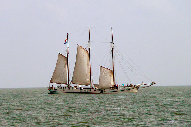 Sailing ship Elisabeth on the IJsselmeer