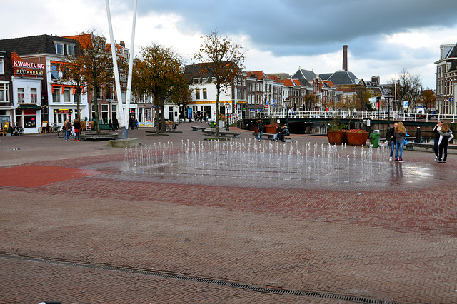 New fountain in Leiden