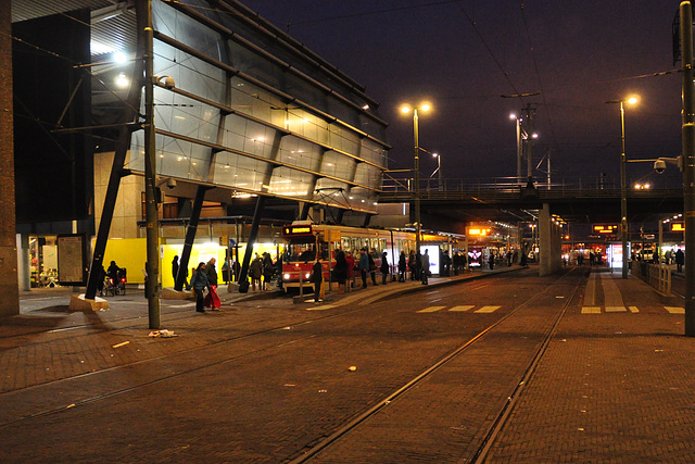 Tram station next to The Hague Central Station