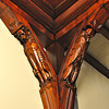 Wood carvings in the former first-class waiting room of Haarlem station