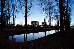 View of the Huygens and Gorlæus Laboratories of Leiden University