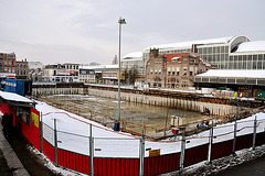 Building works in front of Haarlem Station