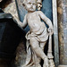 christ church spitalfields, london,detail of tomb of edward peck, 1736, signed by thomas dunn, the mason who built the church , peck had promoted its building and laid the foundation stone.